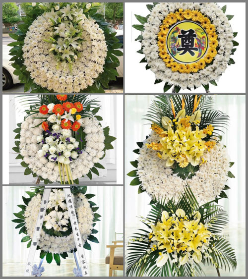 湖北襄阳市保康县马良镇下坪村花圈速递